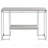 Natural Oak And Chrome Sofa Table