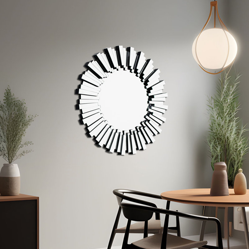 Miroir mural Polixenia, 32 po x 32 po