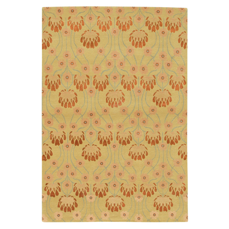 Hand Knotted Area Rug in Camel