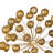 Cosmoliving By Cosmopolitan Gold Metal Modern Sculpture, Abstract