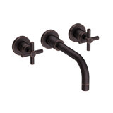 East Linear Wall Mount Bathroom Faucet