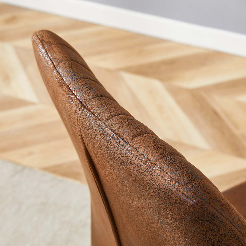 Ensemble de chaises de salle à manger luxueuses avec support ergonomique et rayures verticales