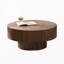 Table basse ronde en bois pour le salon