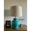 Lampe de table en céramique Aminu Blue