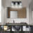 Black Vanity Light (3-Light, 17-Inch), (3000K/4000K/6000K, Dimmable) LED Bathroom Light Fixture, Modern Wall Light Over Mirror with Clear Glass Shade-1992280586-2003178276
