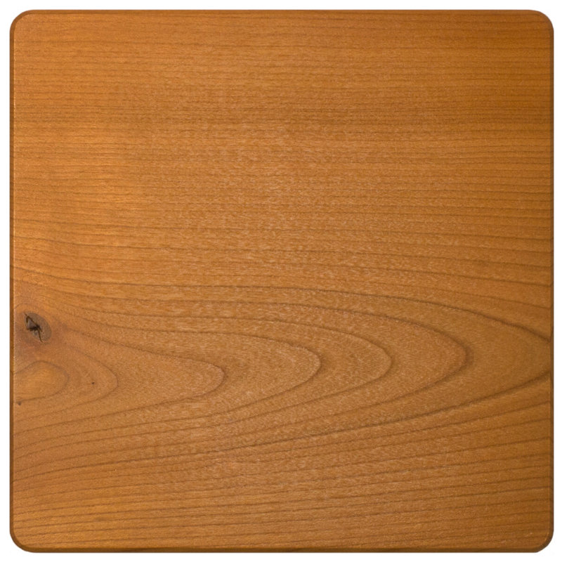 Holmestrand End Table, Matte Black, Natural Cherry