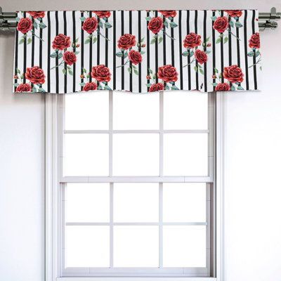 Sateen Ruffled Window Valance