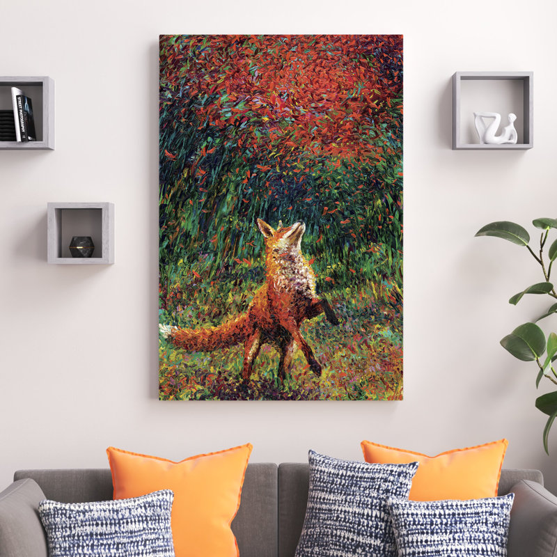 Fox Fire by Iris Scott - Wrapped Canvas Print, 152.5 cm H x 101.5 cm W