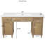 Meuble-lavabo simple 60 po avec rangement à fermeture en douceur et tiroir rabattable SMC-2027207893