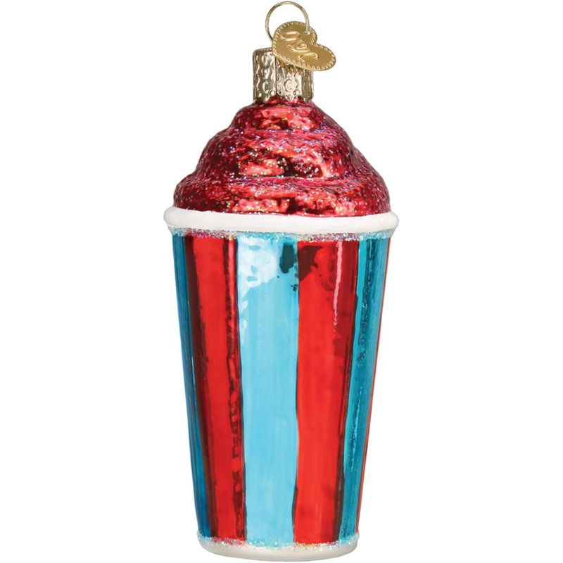 Handcrafted Glass ICEE Christmas Tree Ornament