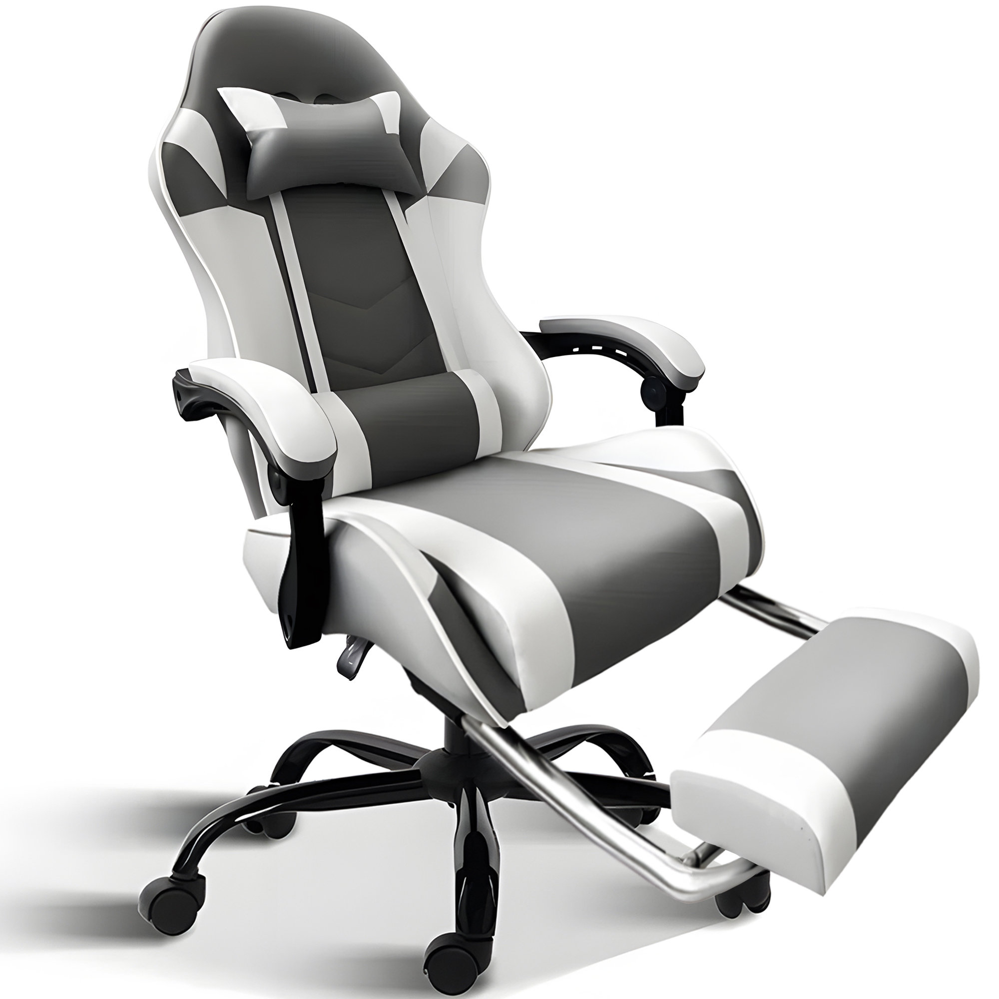 Inbox Zero Reclining Ergonomic Faux Leather PC Racing Gaming Chair