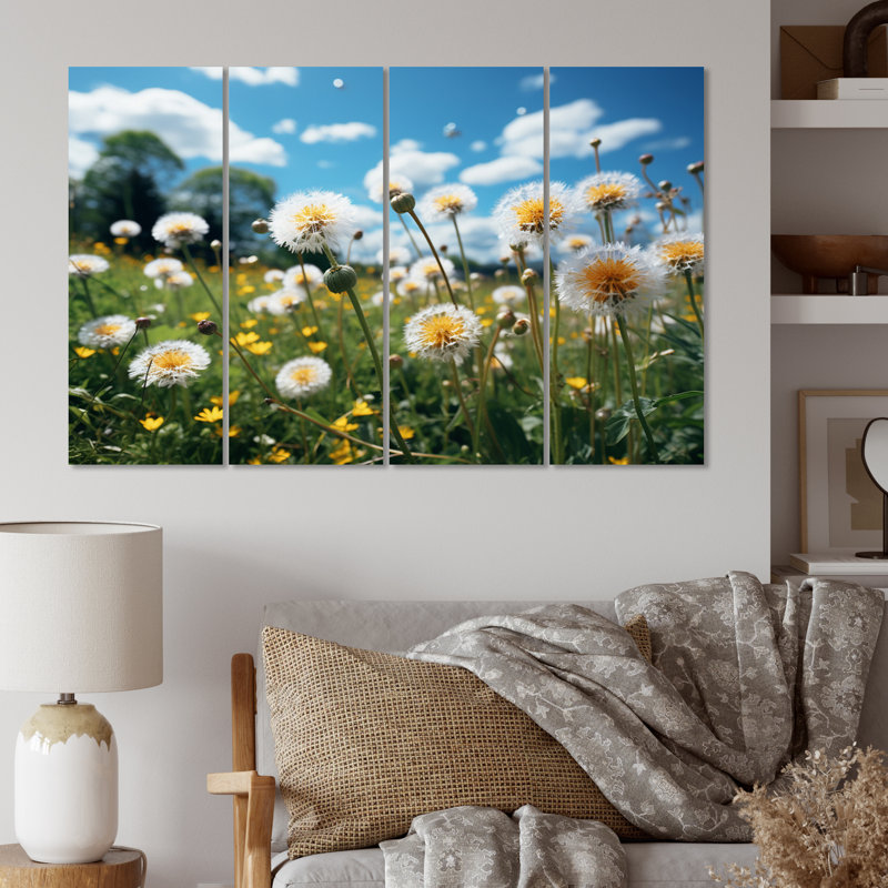 Ensemble de décoration murale Mountain Dandelion Field I - Floral