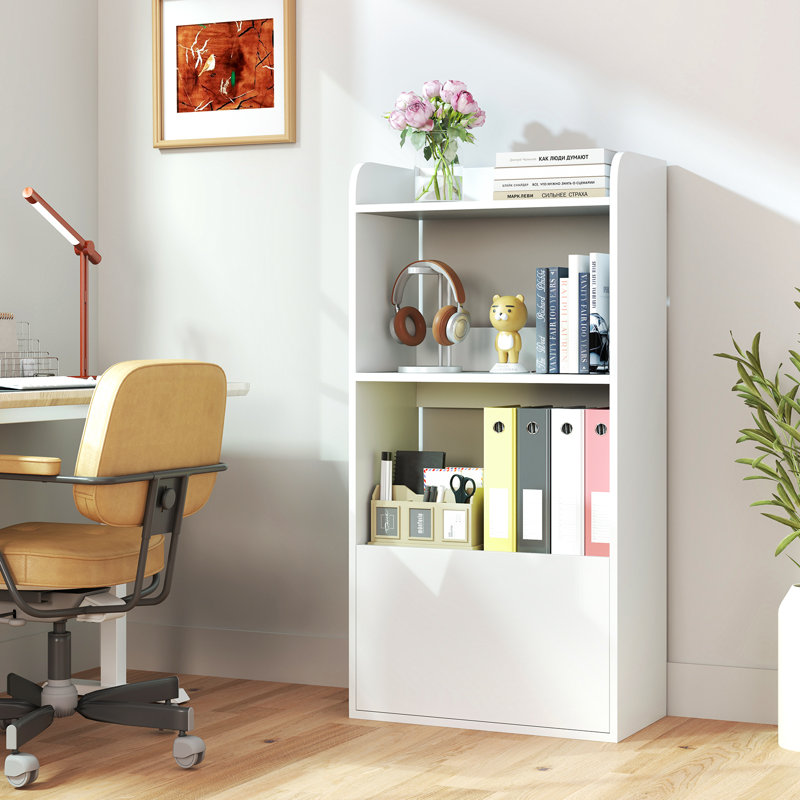 120cm H x 55cm W Book Cabinet Bookcase, White