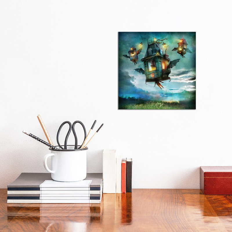Bats In The Belfry by Alexander Jansson - Wrapped Canvas Print, 30.48 cm H x 30.48 cm W