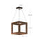 Luminaire suspendu carré à 1 lumière Morina-88068695-88045035