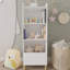 Bibliothèque pour enfants à 4 niveaux, présentoir à livres pour enfants, armoire de rangement pour jouets