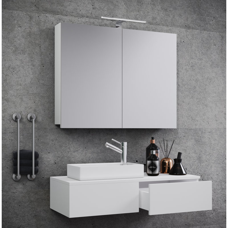 Ravit Bathroom Furniture Suite, White