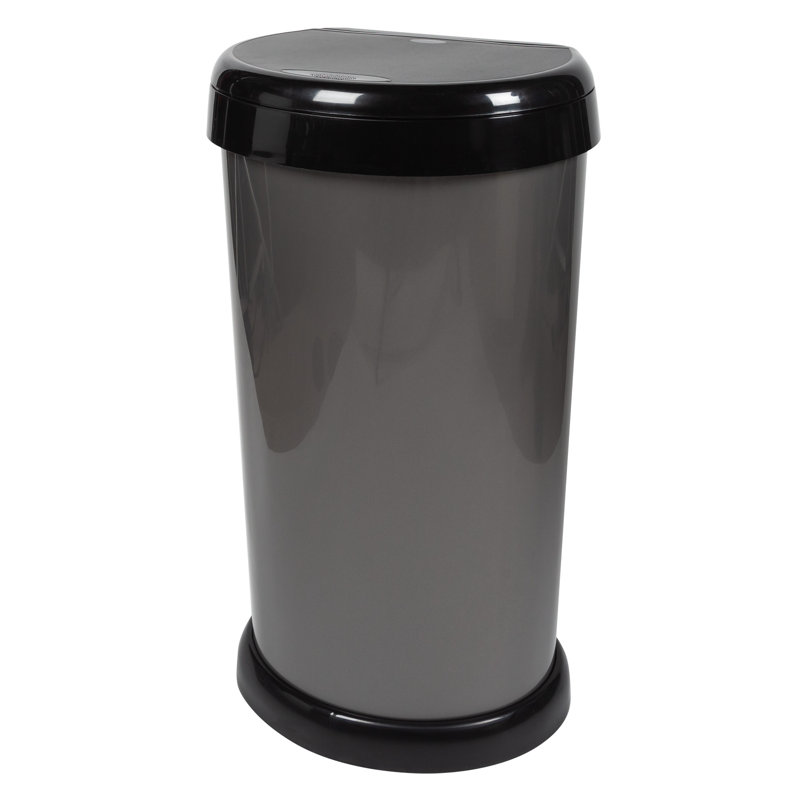 42 Litre Touch Top Waste Bin, Gray