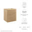 Base de meuble-lavabo mural simple 18 po Render-1013587396