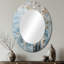 Miroir mural argenté-762677179