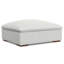Maud 36"W Performance Fabric Ottoman in Cloud Grey