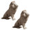 «2-PC Set» ICE ARMOUR l 9,5 po, statue de lion assis en grès, sculpture, ornement, décoration de maison / chambre et idées de cadeaux parfaits pour la pendaison de crémaillère, les fêtes et les anniversaires