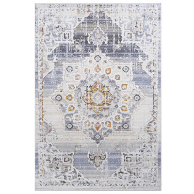 Loom & Collection 2x3 Area Rug, Cream/gold Medallion, Non-shedding, Stain-, Decorates Living, Bedroom, Dining, Office Gracefully Rug , Increases Style And Functionality In Living Room, Home