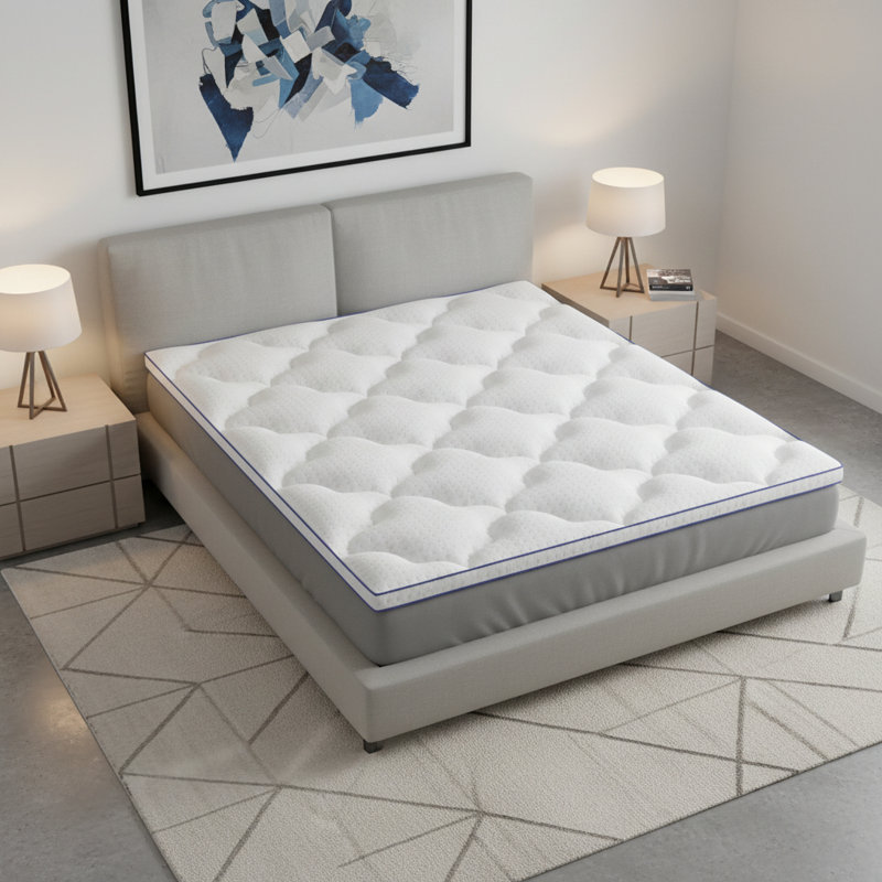 Surmatelas en coton blanc 2 po