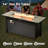 6-Person  All-Weather Wicker Outdoor Sectional With Cushions,Swivel Rockers,Led Coffee Table And Fire Pit-880590009