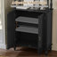 Bibliothèque de 77 po de hauteur avec armoire, armoire de rangement autoportante avec pieds en bois massif, bibliothèque rétro-1330960989
