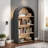 Arched Bookshelf With Storage Shelves