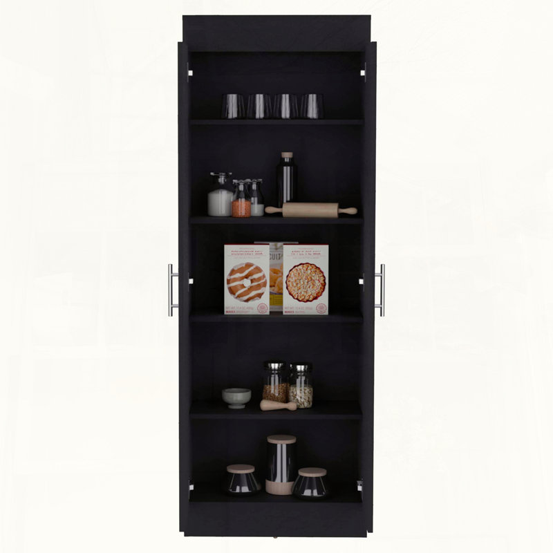 Armoire garde-manger 2 portesépalais, Black