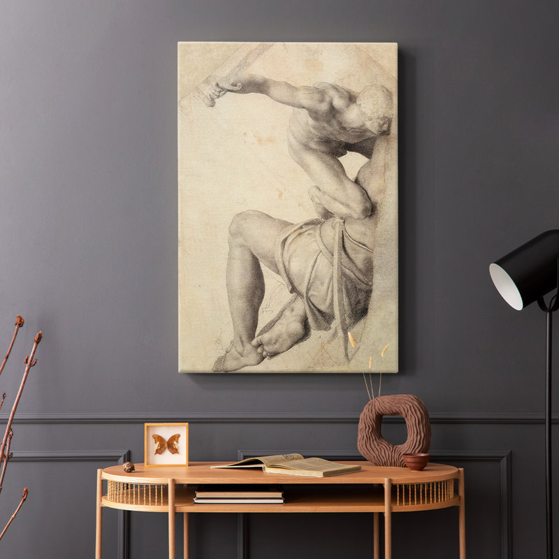 Croquis rétro CXIV - galerie enveloppée de cavas, H 60 po x l 40 po