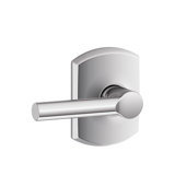 Broadway Lever with Greenwich Trim Hall and Closet Lock