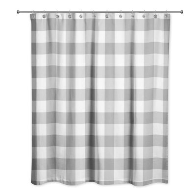 Hanka Plaid Shower Curtain