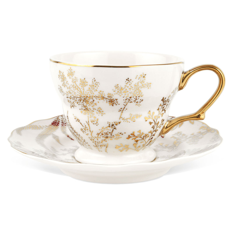 Ingersoll Porcelain Teacup and Saucer