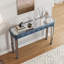Console Mid-Century avec miroir en bois massif-59997260