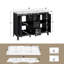 Ensemble de meuble-lavabo simple 48 po avec comptoir en résine SMC-178012588