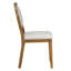 Ensemble de salle à manger extensible en bois massif et en tissu 6 pièces Hearthspan-136218747