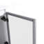 Meuble-lavabo mural 36 po en contreplaqué blanc brillant avec portes décoratives en verre gris (lavabo non inclus)