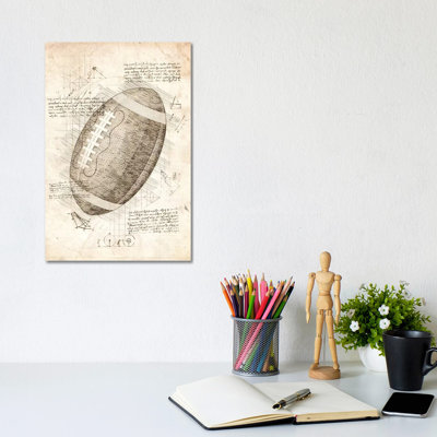 «Football American» par Cornell, impression sur toile tendue