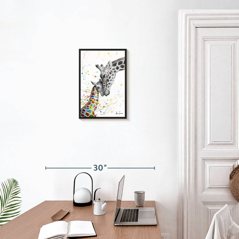 Célébration de l'amour, 13 po x 19 po, Cadre flottant noir