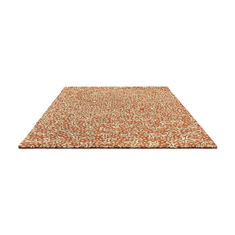 Truffle Hand Tufted Floral Area Rug, Rectangle 5'3" x 7'7"