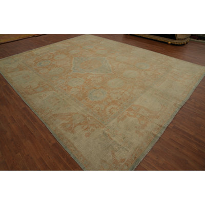 Vegetable Dye Oushak Oriental Large Rug 12x15