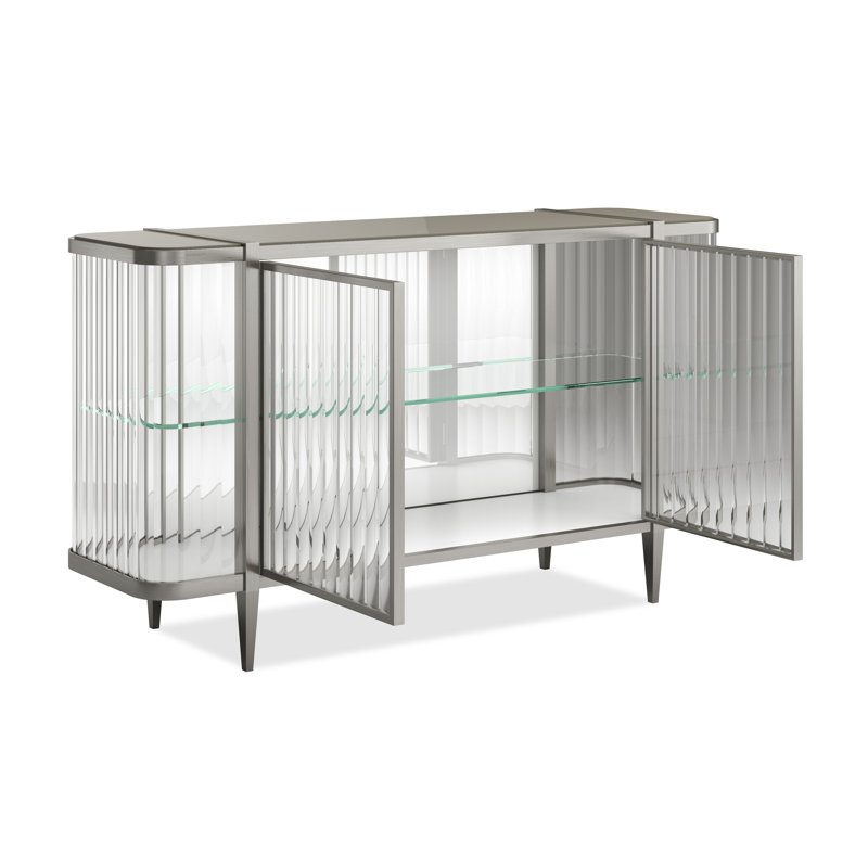 Stop And Stare 59'' W Sideboard, Silver
