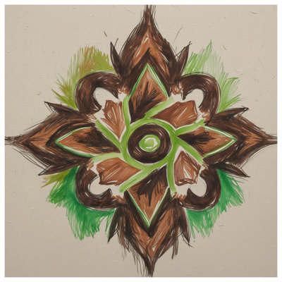  Green Mandala Art Bedding Mandala Bedspread Art