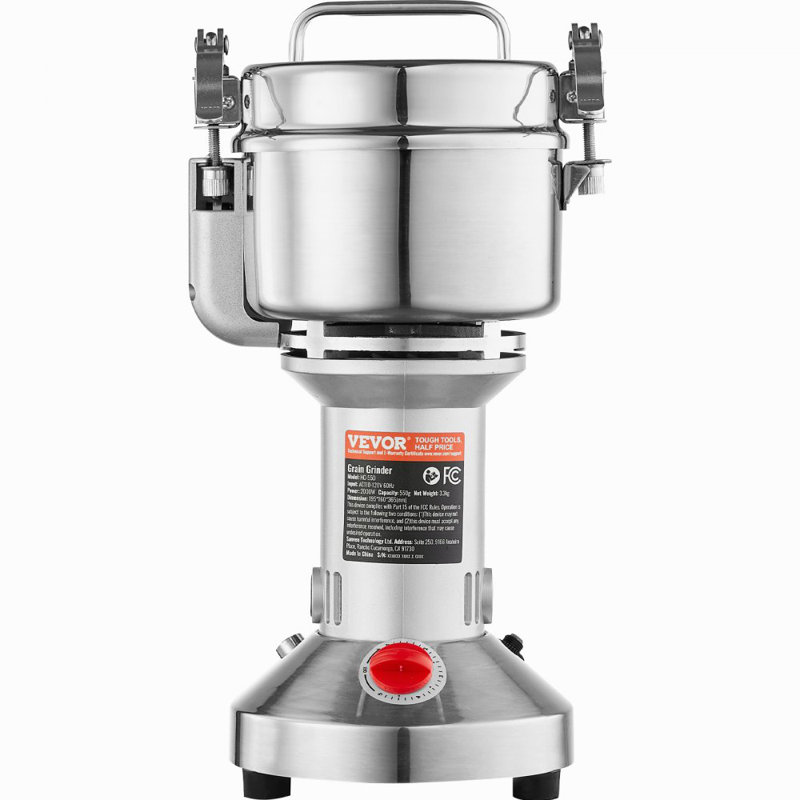 550g Commercial Spice Grinder Electric Grain Mill Grinder High Speed
