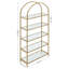 Barbera 183.5cm H x 83cm W Steel Etagere Bookcase-975439315