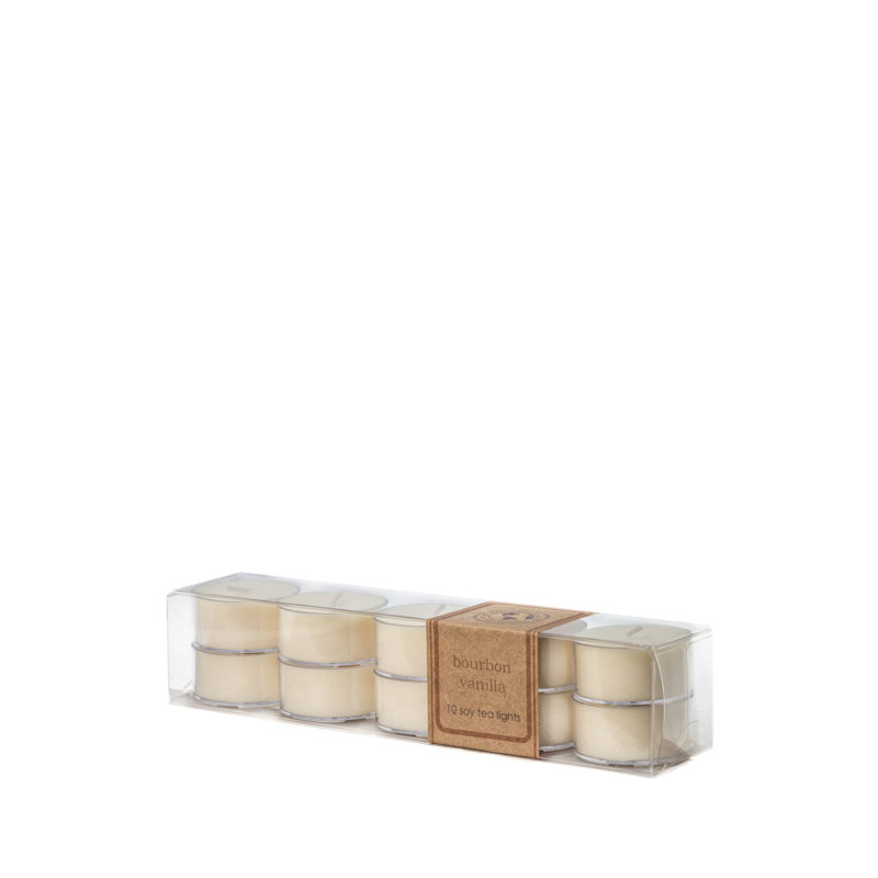 Bourbon Vanilla Scented Tealight Candle with Plastic Holder
