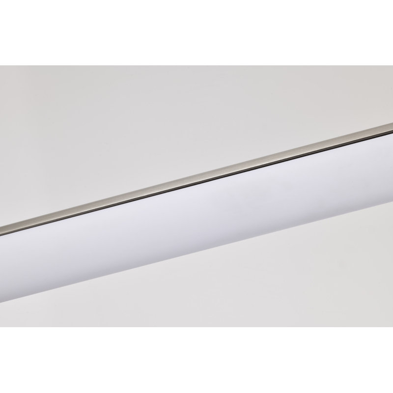 Darchelle - Luminaire suspendu pour îlot de 36 pouces DEL - Lentille en acrylique, Nickel brossé
